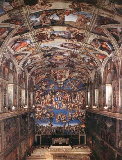 Michelangelo Buonarroti Interior of the Sistine Chapel China oil painting art